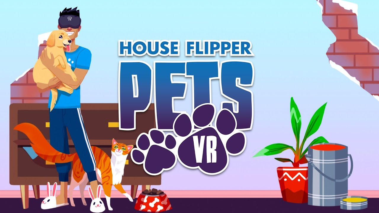 Preparese para acariciar o cachorro House Flipper Pets VR já está