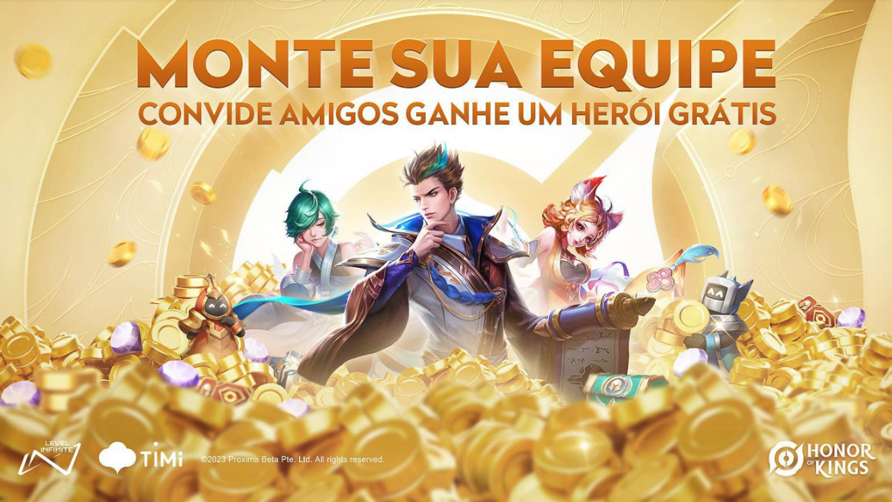 Honor of Kings - evento Monte Sua Equipe
